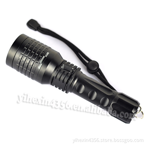 Boruit Rechargeable Red Green Laser Flashlight with Battery and Charger